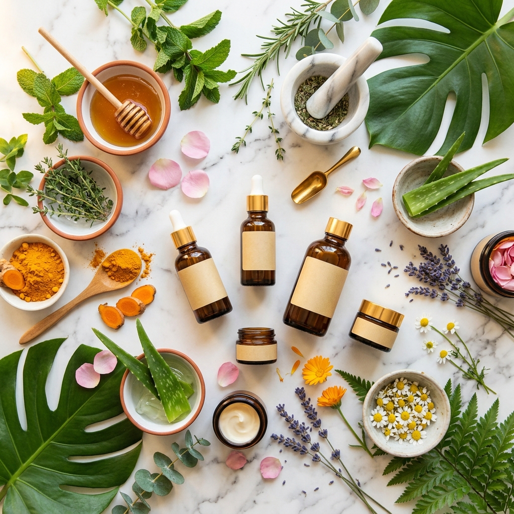 Premium herbal cosmetic products by Dr. Den Pharma