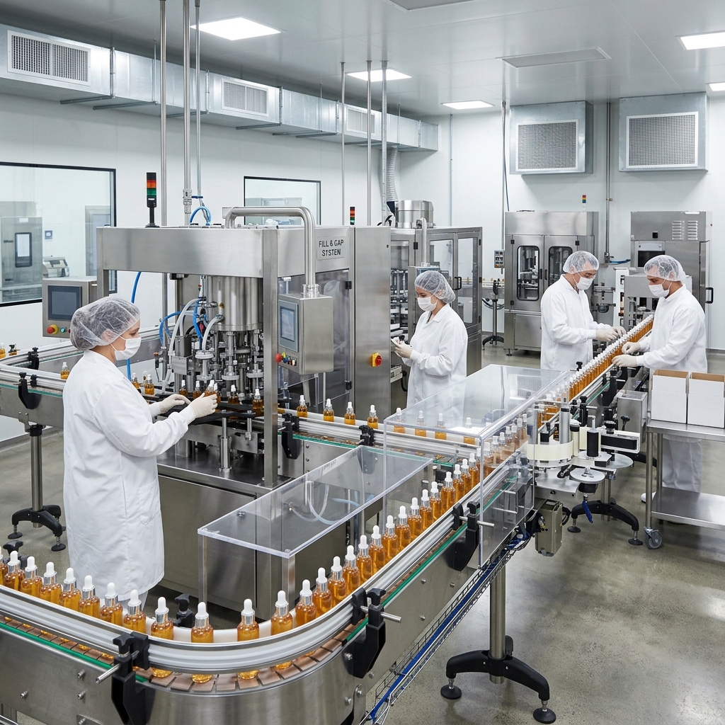 Dr. Den Pharma GMP certified manufacturing facility
